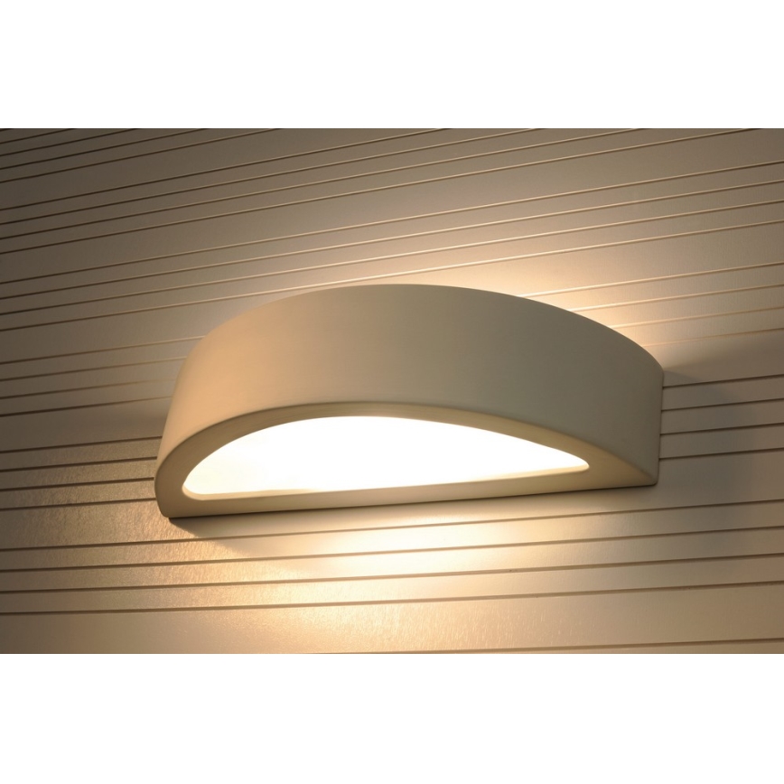 Sienas lampa ATENA 1xE27/60W/230V 40,5 cm balta