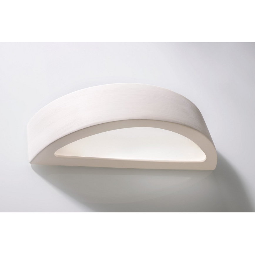 Sienas lampa ATENA 1xE27/60W/230V 40,5 cm balta