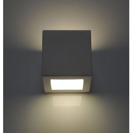 Sienas lampa LEO 1xE27/60W/230V balta