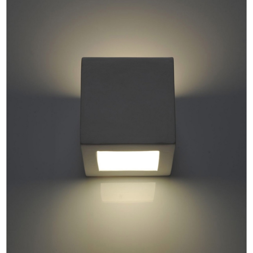 Sienas lampa LEO 1xE27/60W/230V balta