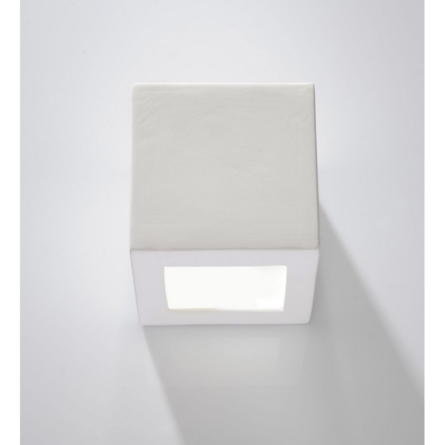 Sienas lampa LEO 1xE27/60W/230V balta
