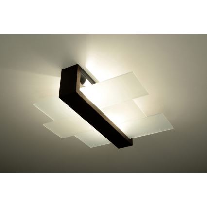 Griestu lampa FENIKS 2 2xE27/60W/230V Bērzs/dižskābardis/venge