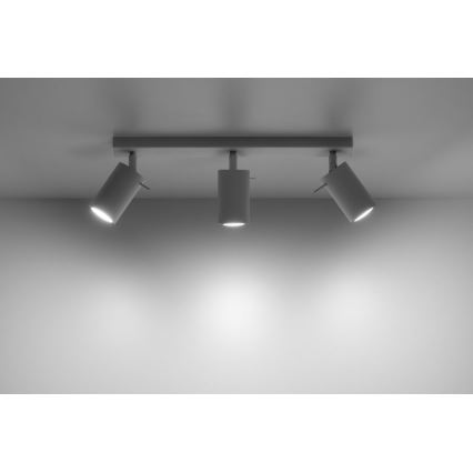 Starmetis RING 3 3xGU10/10W/230V balta