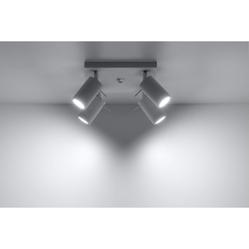 Starmetis RING 4 4xGU10/10W/230V balta