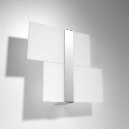 Sienas lampa MASSIMO 2xG9/40W/230V balta/spīdīgi hromēts