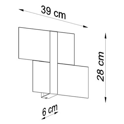 Sienas lampa MASSIMO 2xG9/40W/230V balta/spīdīgi hromēts