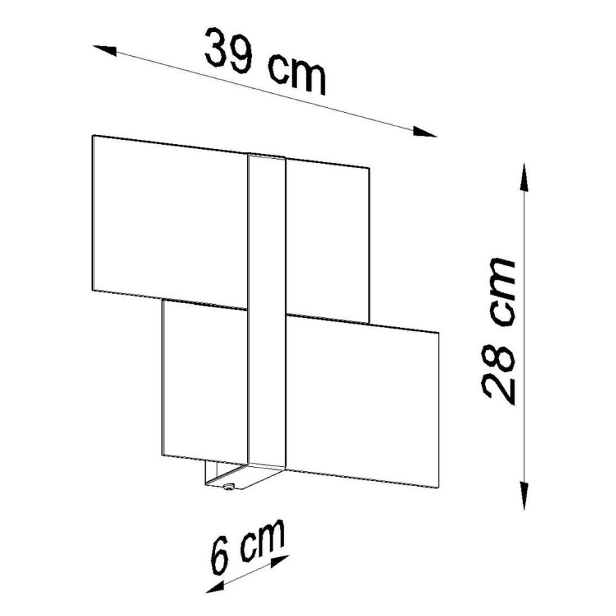 Sienas lampa MASSIMO 2xG9/40W/230V balta/spīdīgi hromēts
