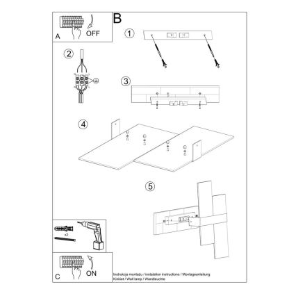Sienas lampa MASSIMO 2xG9/40W/230V balta/spīdīgi hromēts