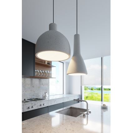 Lustra ar auklu DAMASO 1xE27/60W/230V betons