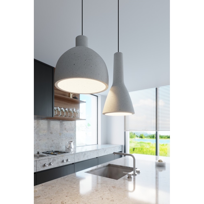 Lustra ar auklu DAMASO 1xE27/60W/230V betons