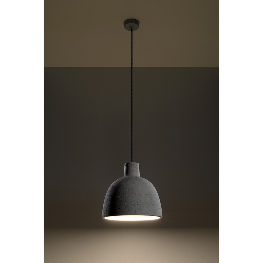 Lustra ar auklu DAMASO 1xE27/60W/230V betons