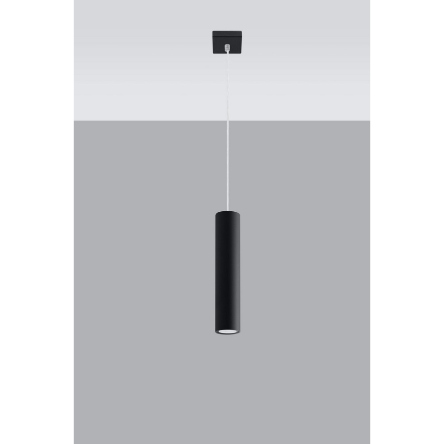 Lustra ar auklu LAGOS 1 1xGU10/10W/230V melna