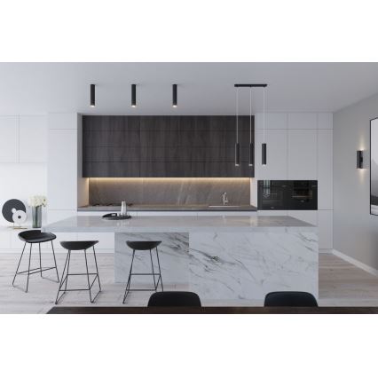 Lustra ar auklu LAGOS 2 2xGU10/10W/230V melna