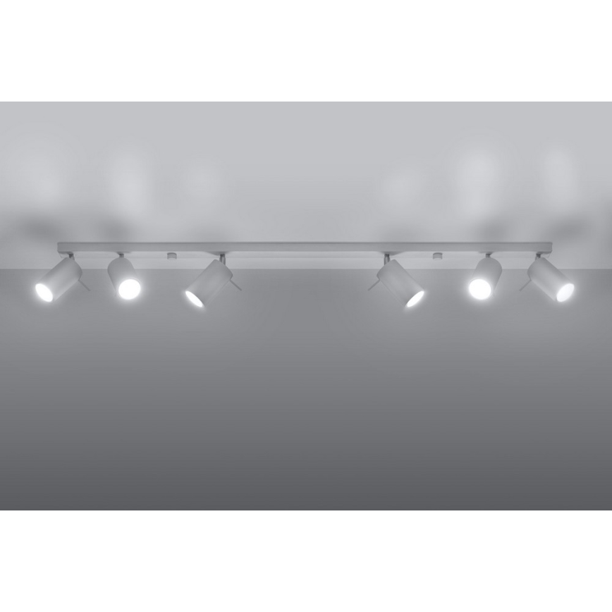 Starmetis RING 6L 6xGU10/10W/230V balta