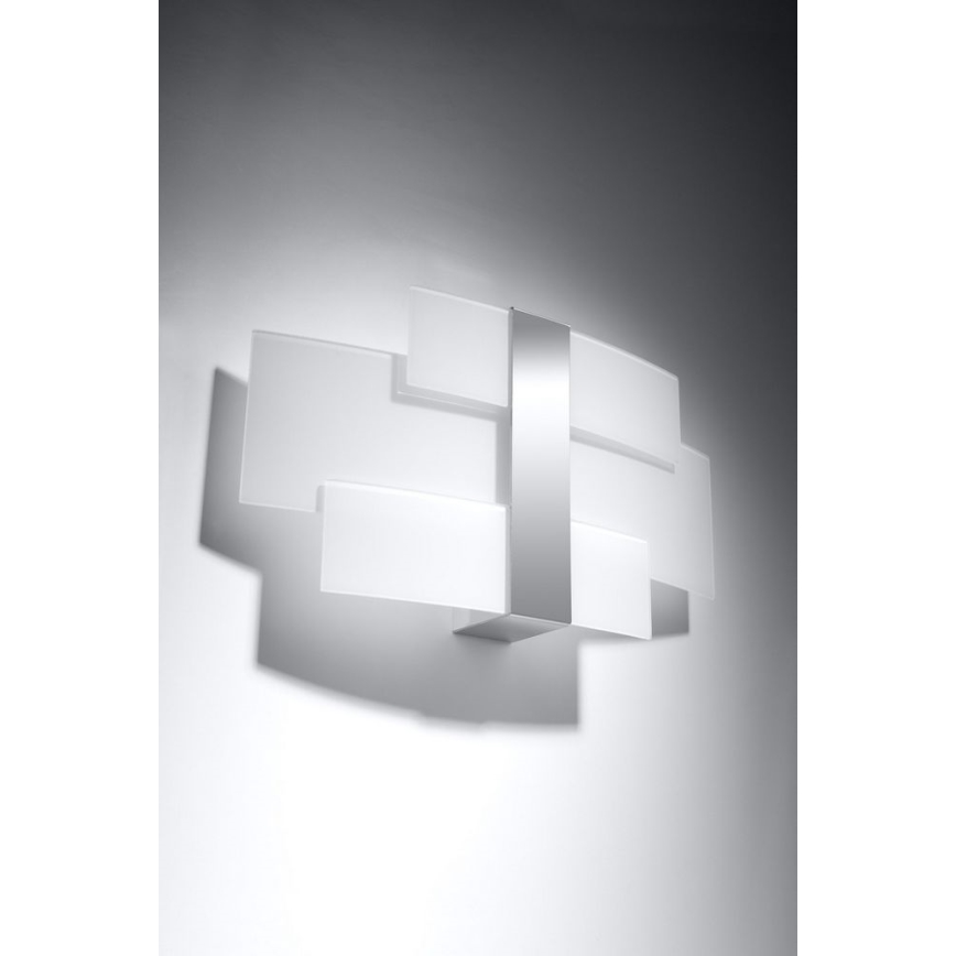 Sienas lampa CELIA 2xG9/40W/230V spīdīgi hromēts/balta