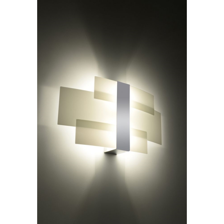 Sienas lampa CELIA 2xG9/40W/230V spīdīgi hromēts/balta