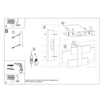 Sienas lampa CELIA 2xG9/40W/230V spīdīgi hromēts/balta