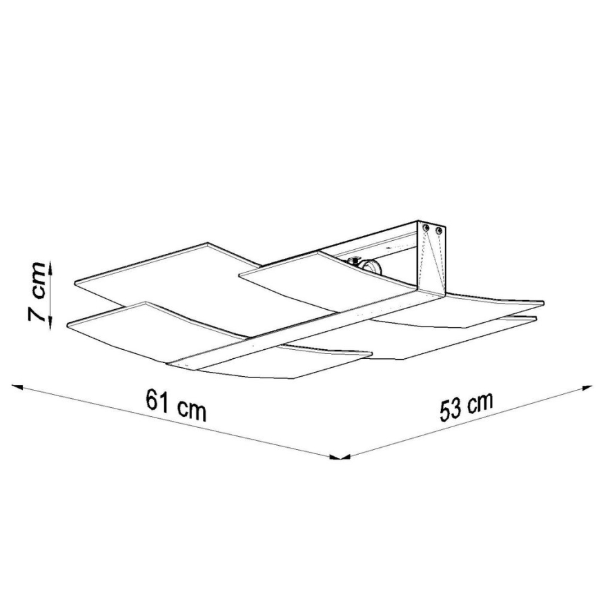 Griestu lampa CELIA 3xE27/60W/230V spīdīgi hromēts/balta
