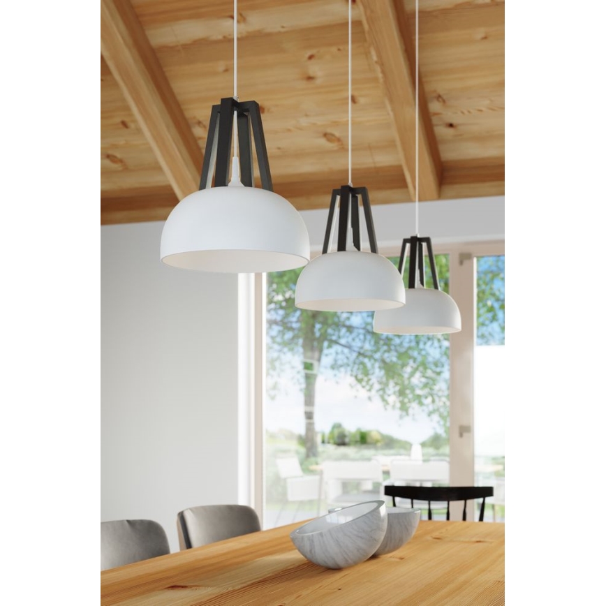 Lustra ar auklu CASCO 1xE27/60W/230V d. 30 cm Bērzs/dižskābardis