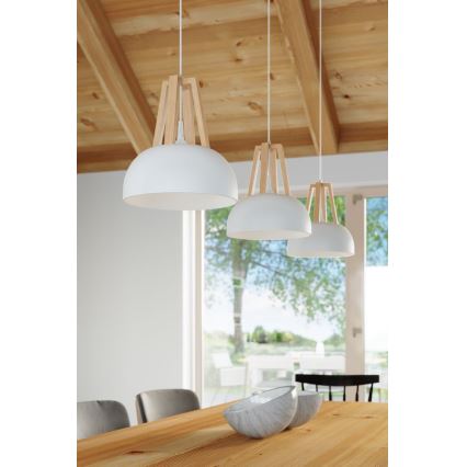 Lustra ar auklu CASCO 1xE27/60W/230V d. 30 cm Bērzs