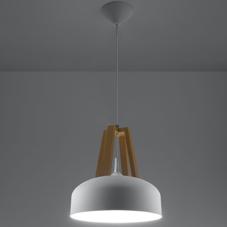 Lustra ar auklu CASCO 1xE27/60W/230V d. 30 cm Bērzs