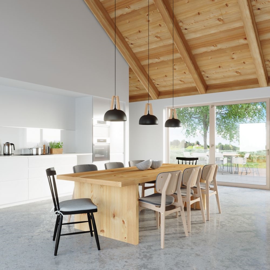 Lustra ar auklu CASCO 1xE27/60W/230V d. 30 cm Bērzs