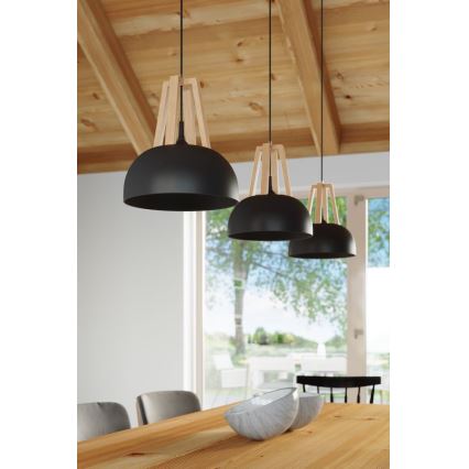 Lustra ar auklu CASCO 1xE27/60W/230V d. 30 cm Bērzs