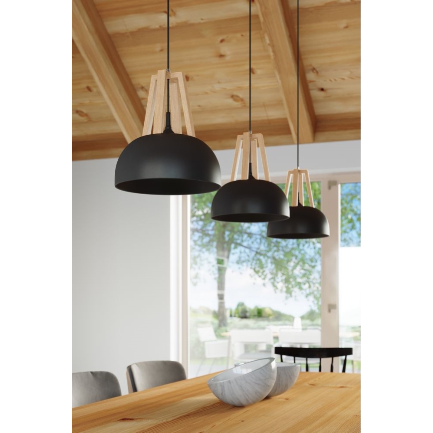 Lustra ar auklu CASCO 1xE27/60W/230V d. 30 cm Bērzs