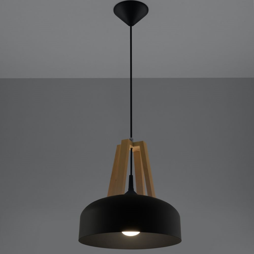 Lustra ar auklu CASCO 1xE27/60W/230V d. 30 cm Bērzs