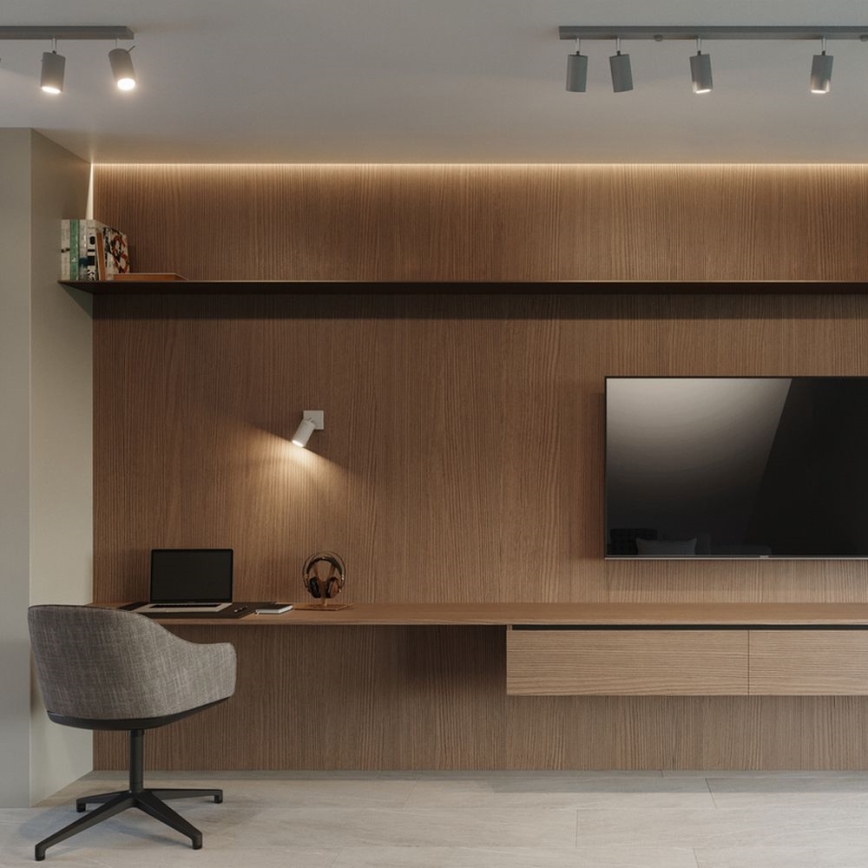 Griestu starmetis RING 6xGU10/10W/230V