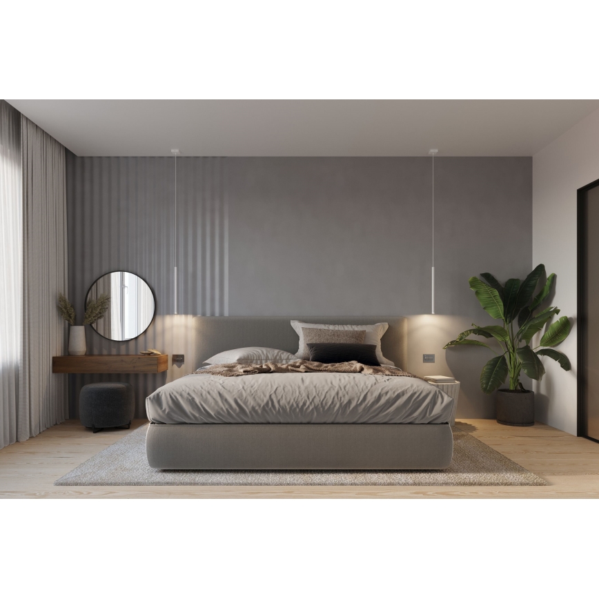 Lustra ar auklu PASTELO 3xG9/8W/230V balta