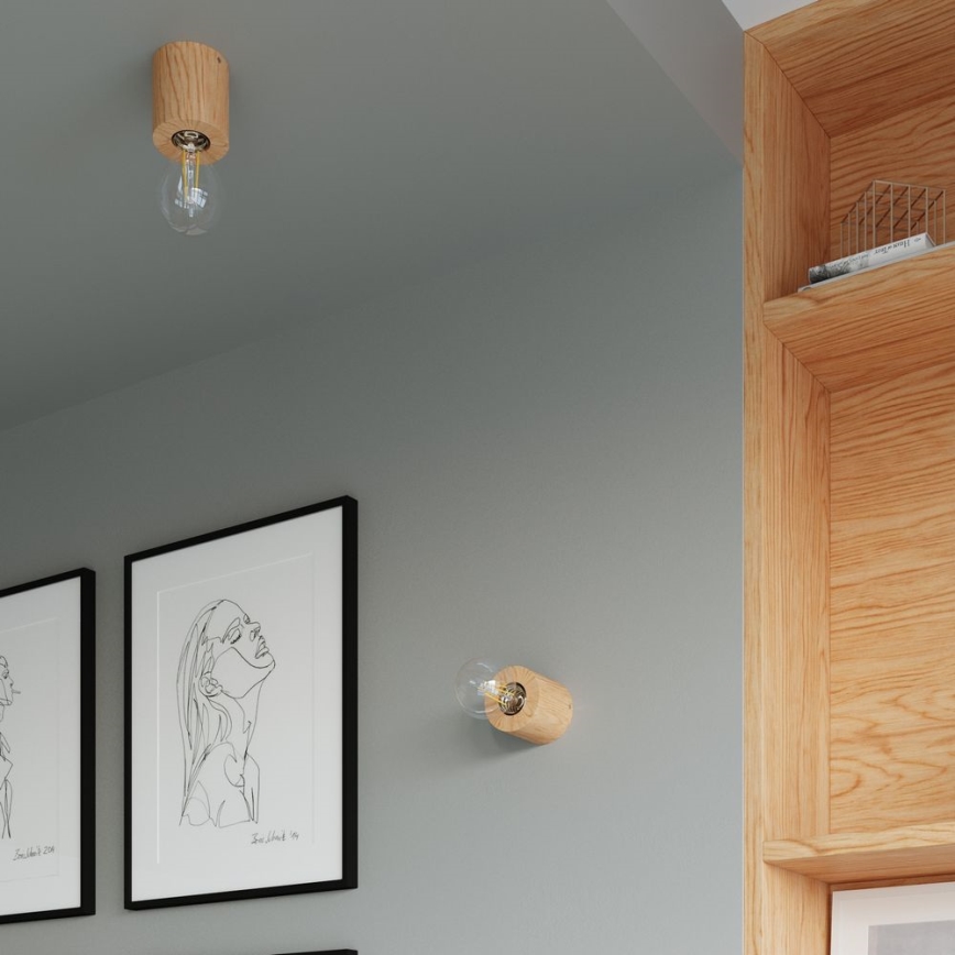Sienas lampa SALGADO 1xE27/60W/230V dižskābardis