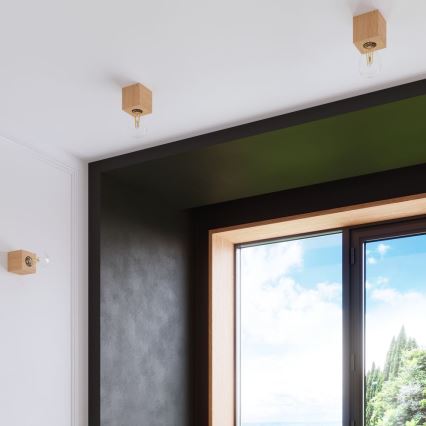 Sienas lampa ABEL 1xE27/15W/230V dižskābardis