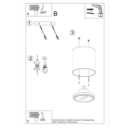 Starmetis TIUBE 1xGU10-AR111/10W/230V