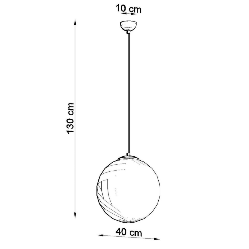 Lustra ar auklu TOYA 1xE27/60W/230V d. 40 cm