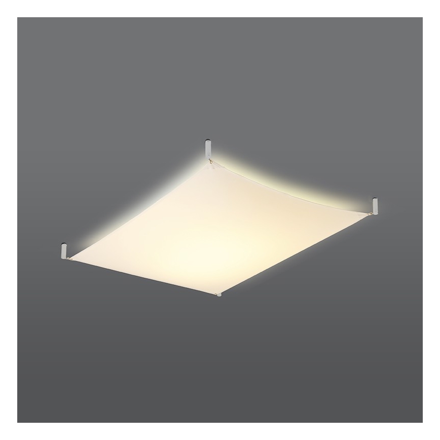 LED griestu gaismeklis LUNA 2xG13/8,5W/230V 80x105 cm balts