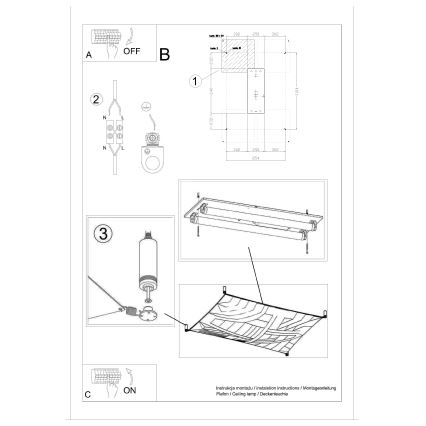 LED griestu gaismeklis LUNA 2xG13/8,5W/230V 8x10,5 cm balts