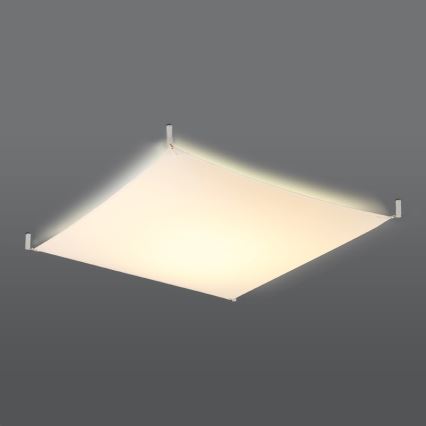 LED griestu lampa LUNA 4xG13/8,5W/230V 105x105 cm balta