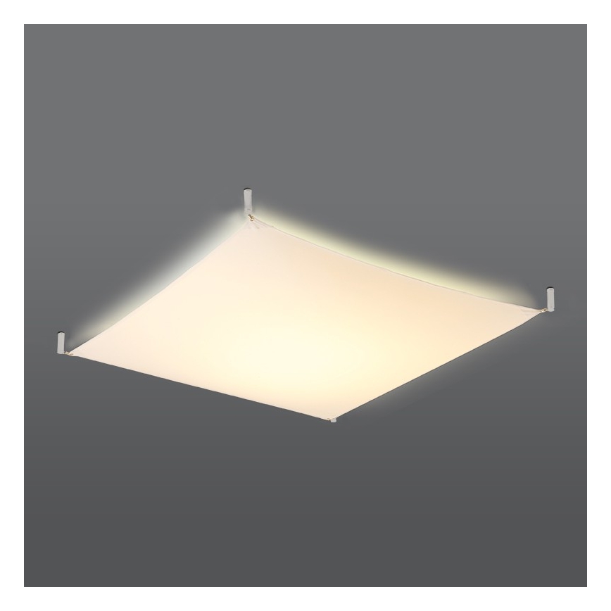 LED griestu lampa LUNA 4xG13/8,5W/230V 105x105 cm balta
