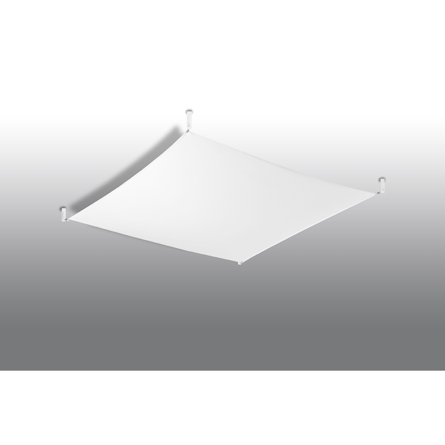 LED griestu lampa LUNA 4xG13/8,5W/230V 105x105 cm balta