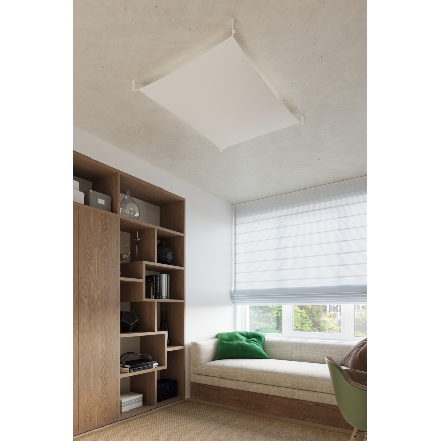 LED griestu lampa LUNA 6xG13/8,5W/230V 140x140 cm balta