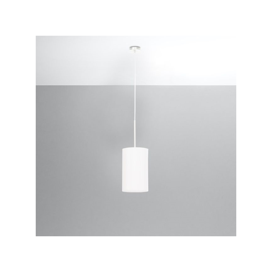 Lustra ar auklu OTTO 1xE27/60W/230V d. 15 cm balta