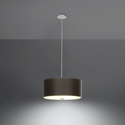 Lustra ar auklu SKALA 3xE27/60W/230V d. 30 cm melna