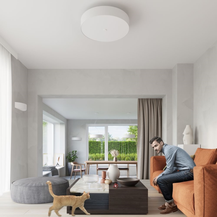 Griestu lampa SKALA 3xE27/60W/230V d. 30 cm balta