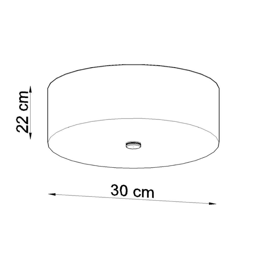 Griestu lampa SKALA 3xE27/60W/230V d. 30 cm balta