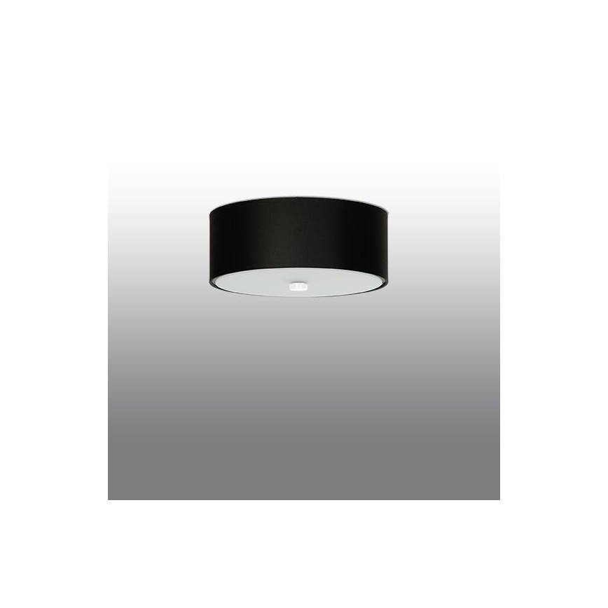 Griestu lampa SKALA 3xE27/60W/230V d. 30 cm melna