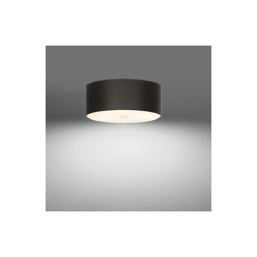 Griestu lampa SKALA 3xE27/60W/230V d. 30 cm melna