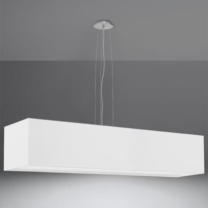 Lustra uz auklas SANTA 5xE27/60W/230V 120 cm balta
