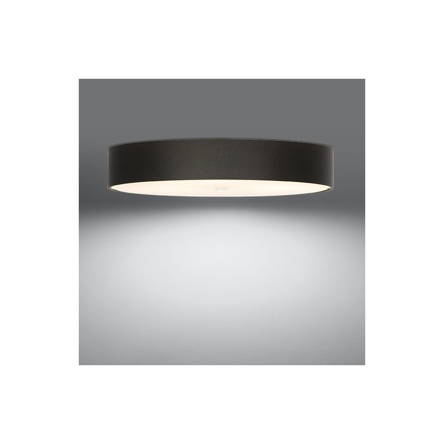 Griestu gaismeklis SKALA 6xE27/60W/230V d. 80 cm melns