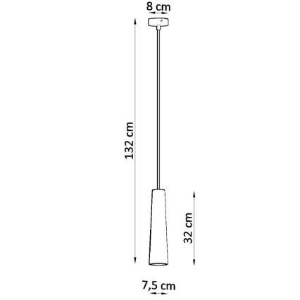 Lustra ar auklu ELECTRA 1xGU10/40W/230V